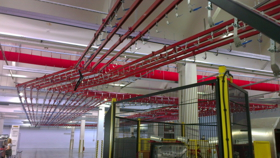 Sistema industrial de la carretilla de la ejecución de la cadena transportadora de arriba de 5 toneladas modificado para requisitos particulares