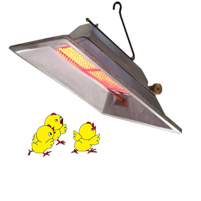 Control de temperatura automático del calentador infrarrojo de la criadora del gas natural LPG para el pollo