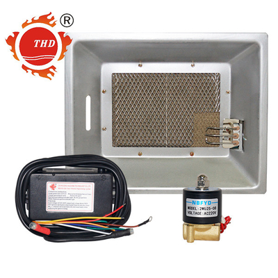 Control de temperatura automático del calentador infrarrojo de la criadora del gas natural LPG para el pollo