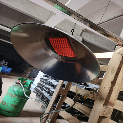 Acero aluminizado manual del equipo infrarrojo de la cría del polluelo de la lámpara de calor de las aves de corral