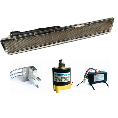 Kit de chispa de estufa de quemador de gas infrarrojo con encendedor de pulso electrónico para horno industrial
