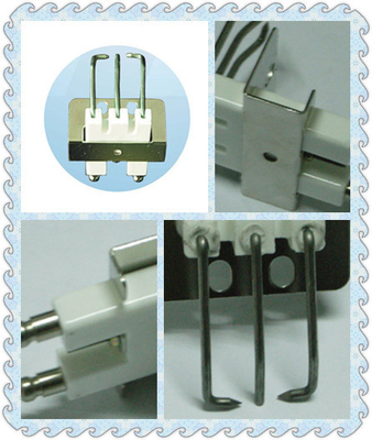 Clavija de encendido de metal Tres agujas 95% Aluminio Cerámica Quemador de gas Electrodo de encendido