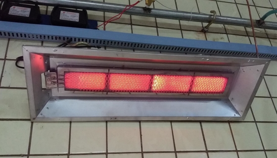 Calentador infrarrojo de gas de acero aluminizado THD6808 Sistema de calefacción para granjas avícolas