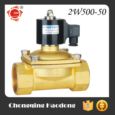 Agua Válvula solenoide de 2 pulgadas / Válvula solenoide 220V Acero inoxidable de latón