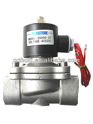 Viton resistencia de alta temperatura de cobre amarillo de la válvula electromagnética del agua del gas de 3/4 de pulgada