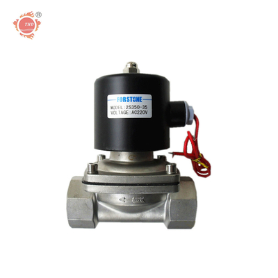 Viton resistencia de alta temperatura de cobre amarillo de la válvula electromagnética del agua del gas de 3/4 de pulgada
