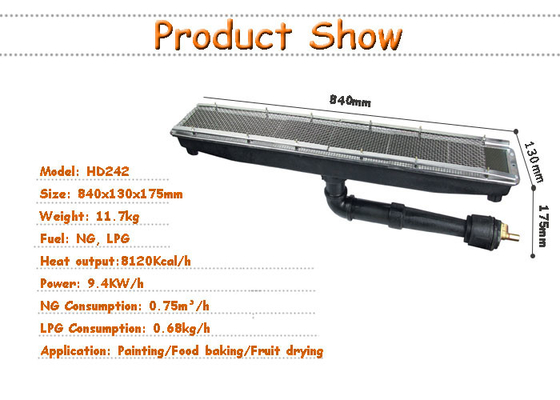 Reemplazo de quemadores de horno industrial catalítico infrarrojo 8KG