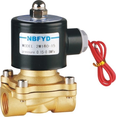 Válvula solenoide de latón de alta presión de 220V, sello NBR VITON EPDM para agua, gas, aire y aceite