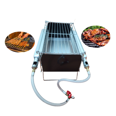 Plegable portátil sin humo que acampa del gas de la hornilla 2PCS de la parrilla infrarroja de la BARBACOA